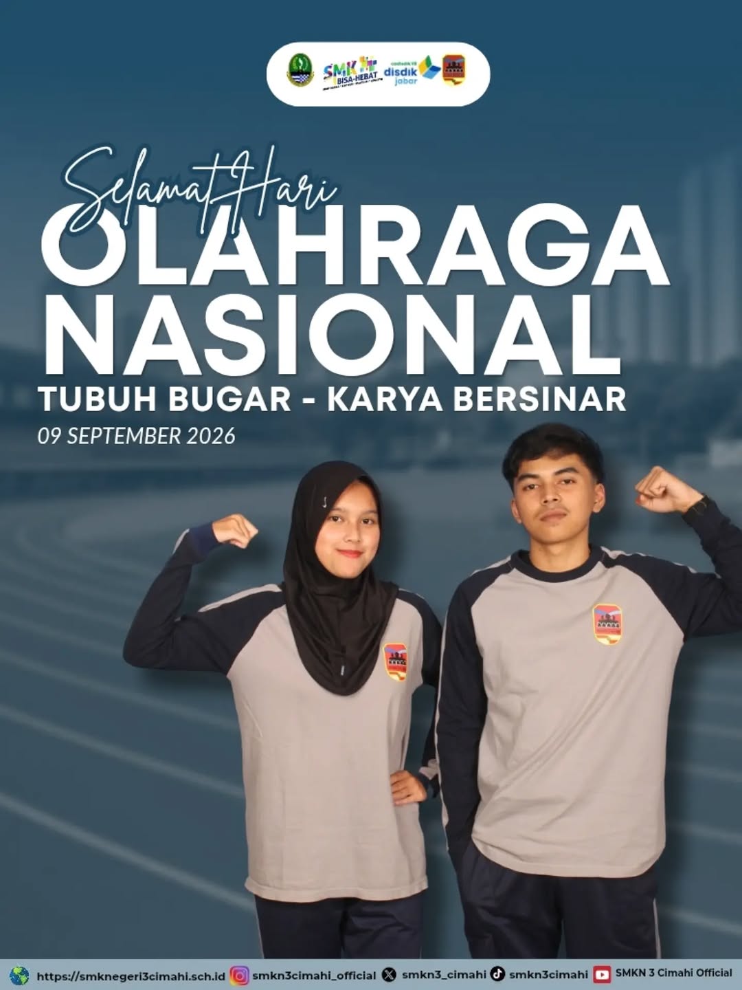 Tubuh yang sehat adalah kunci utama buat tetap fokus belajar, berkarya, dan terus berprestasi! 🏃‍♂️✨