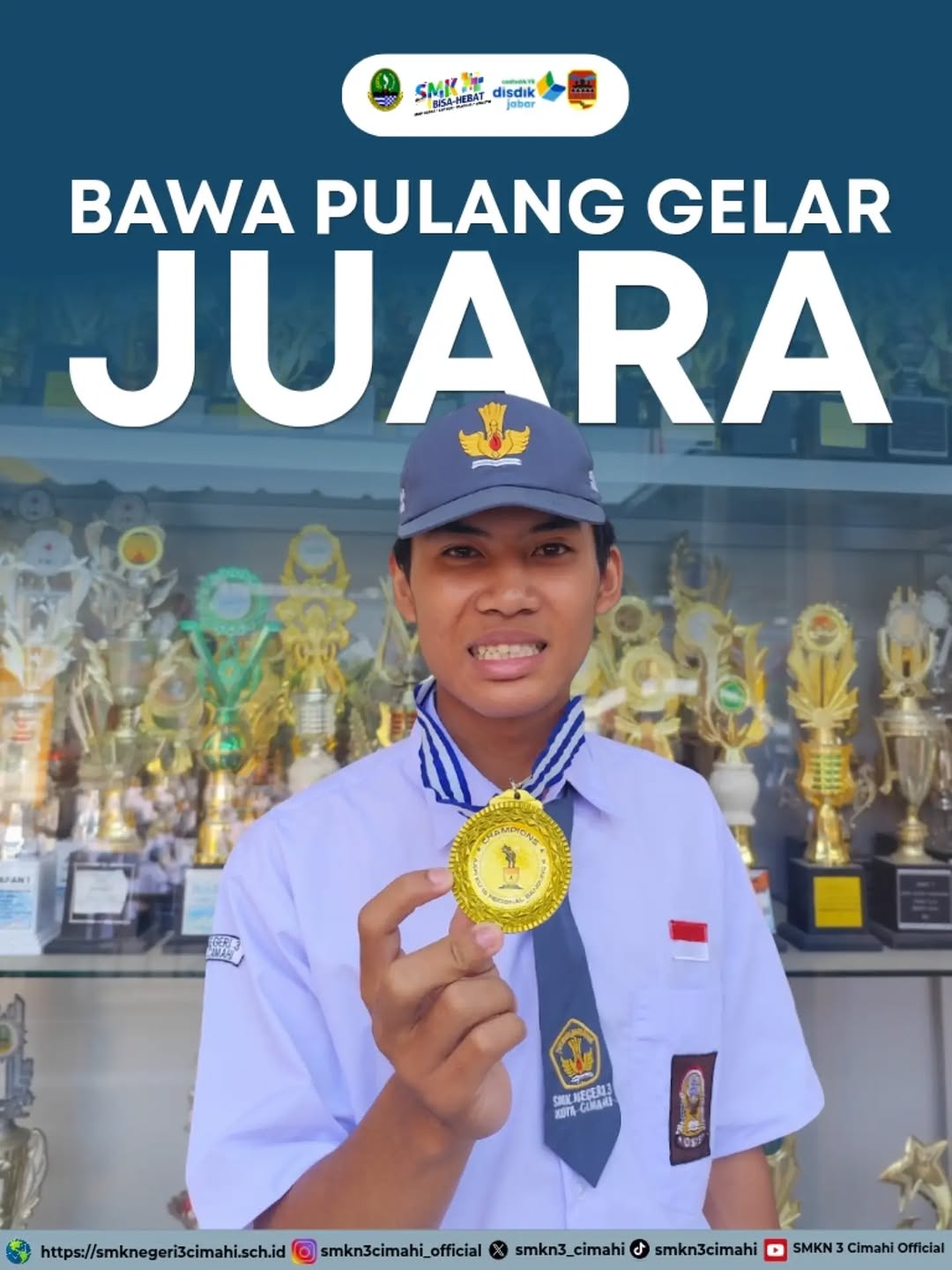Ada kabar membanggakan nih dari salah satu teman hebat kita, M. Fajar Alif J dari kelas X PH 2! 🚀